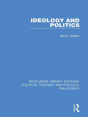 cover image of Ideology and Politics